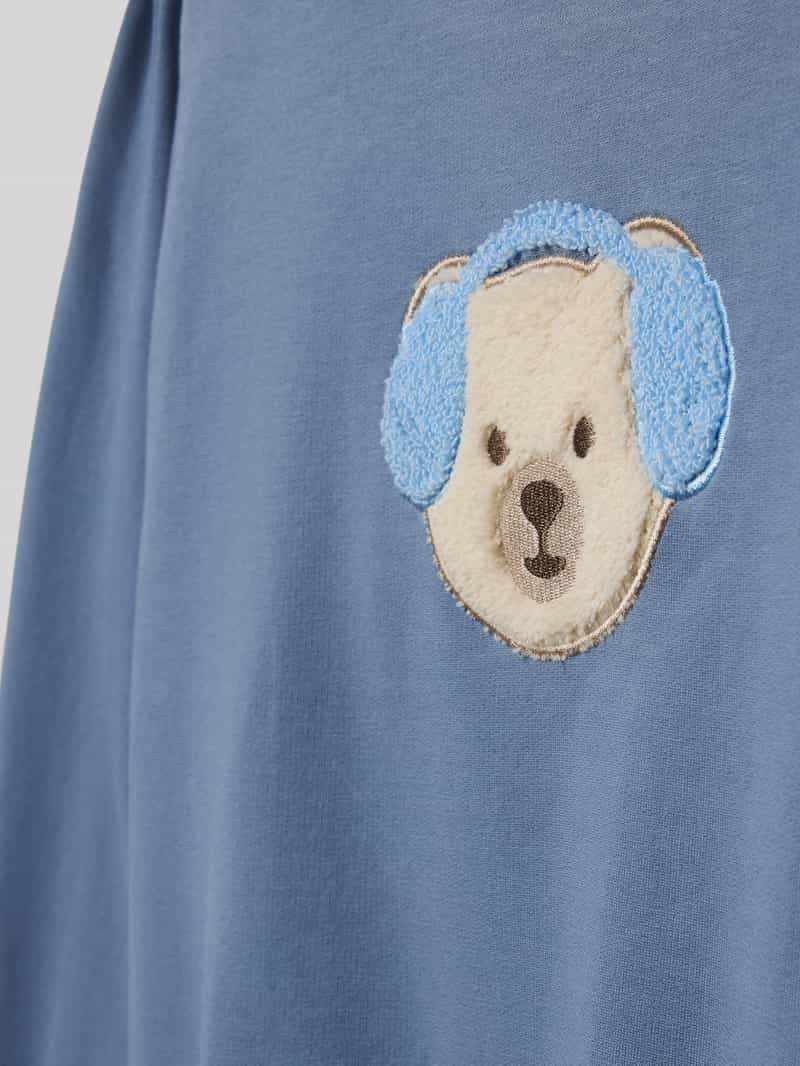 Steiff Regular fit sweatshirt met motiefstitching