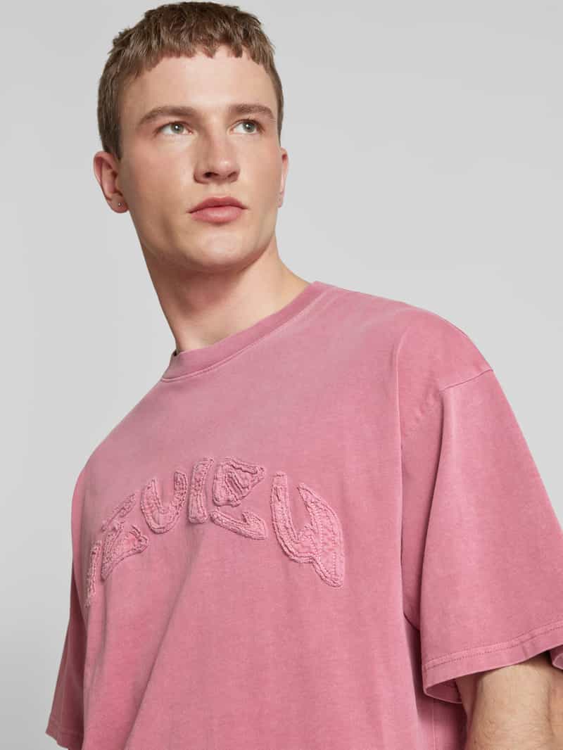 REVIEW T-shirt met labelstitching