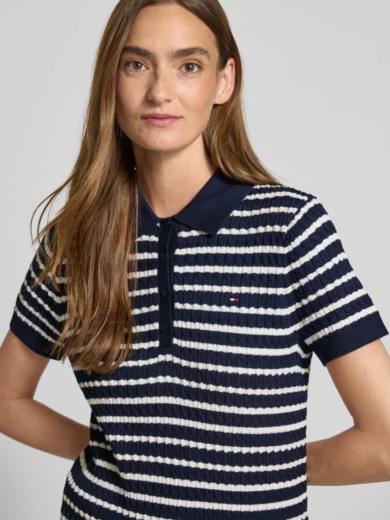 Tommy Hilfiger Regular fit gebreide pullover met kabelpatroon