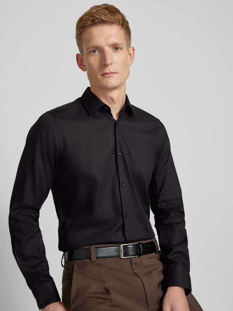 Joop! Slim fit zakelijk overhemd met kentkraag model 'Pit'
