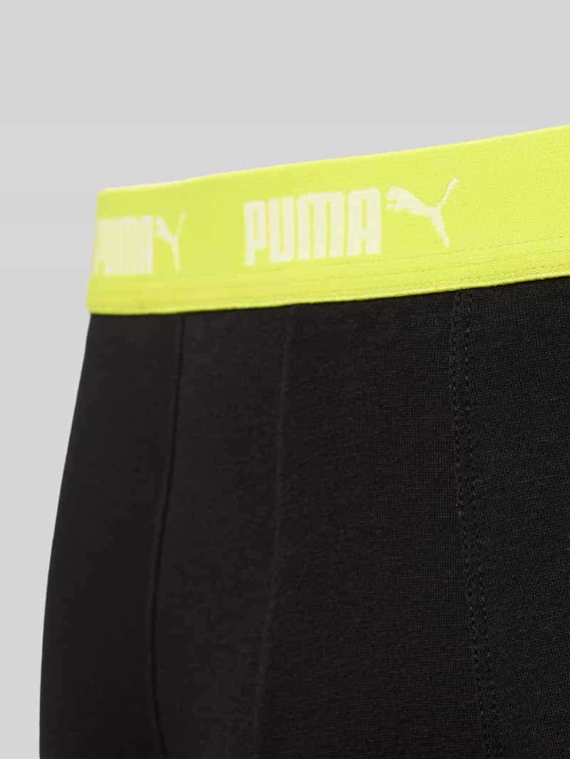 Puma Boxershort met elastische logoband in een set van 4 stuks