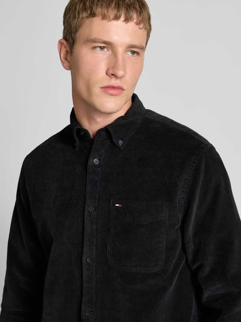 Tommy Jeans Regular fit corduroy overhemd van puur katoen