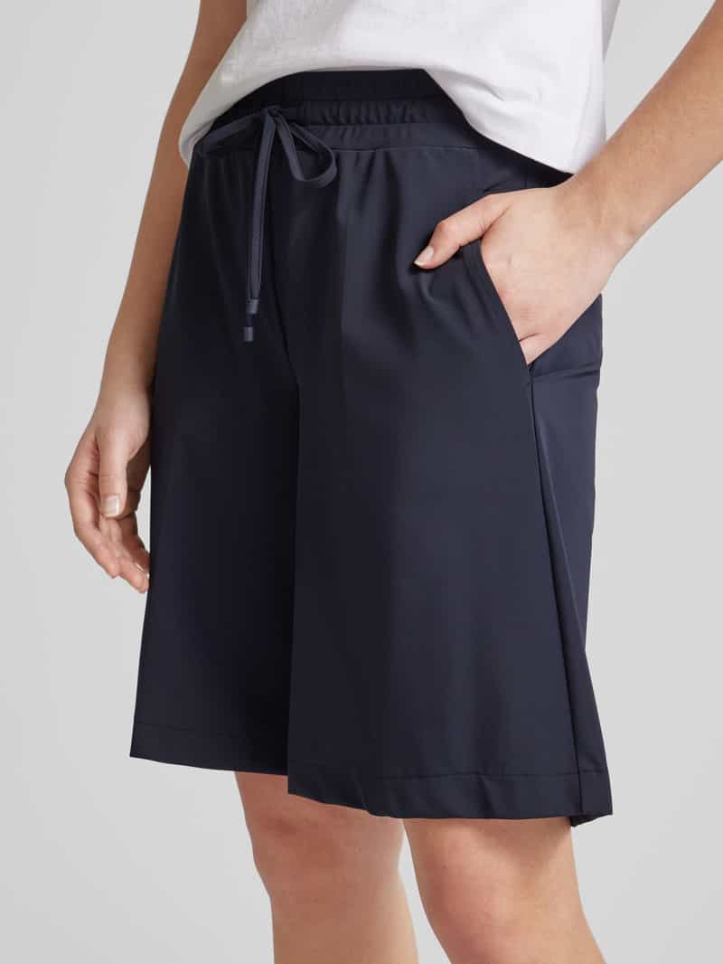 CAMBIO Wide leg korte broek met achterzakken model 'CLARA'