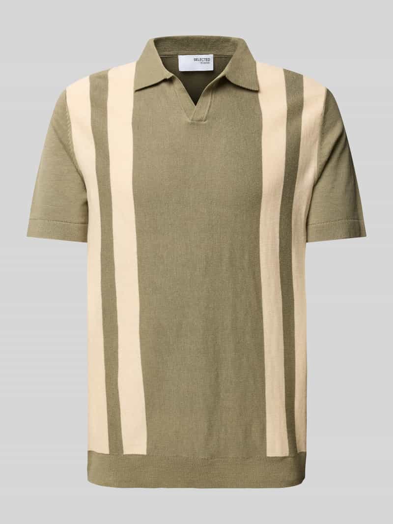 Selected Homme Poloshirt met V-hals model 'MATTIS'