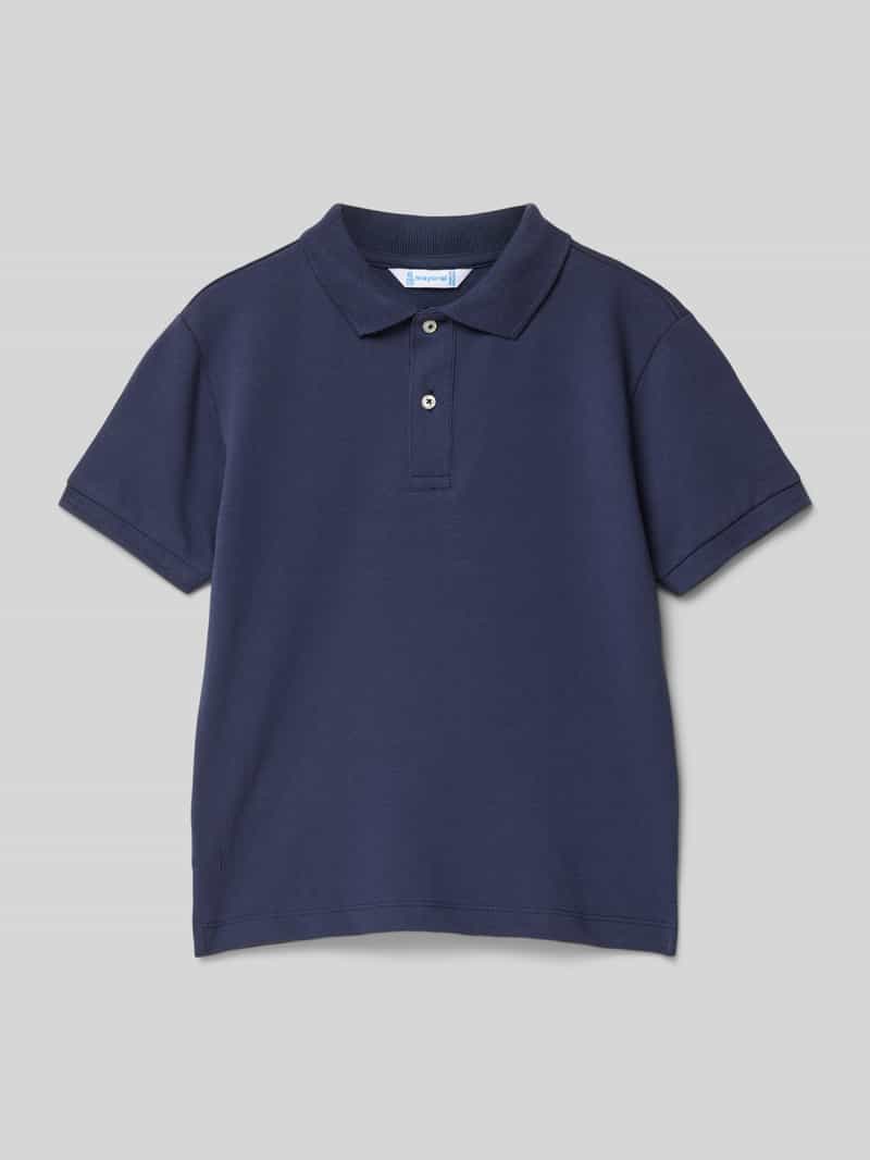 Mayoral Regular fit poloshirt met labelstitching