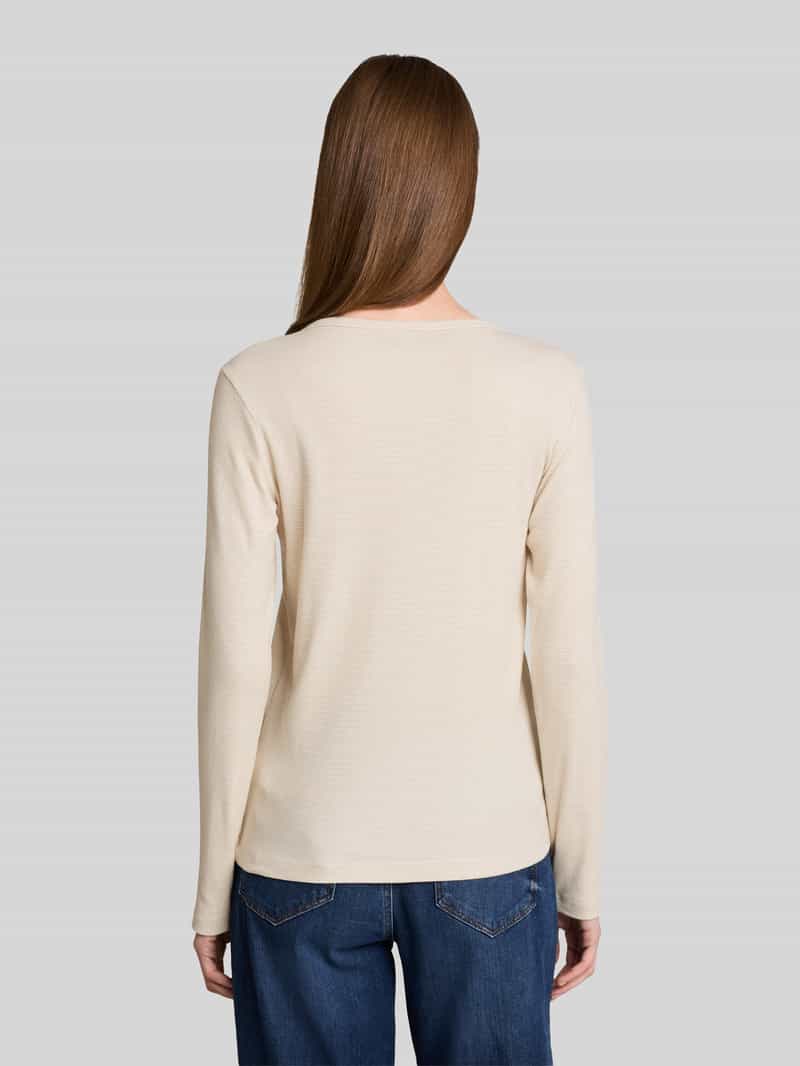 Tom Tailor Regular fit shirt met lange mouwen van katoenmix