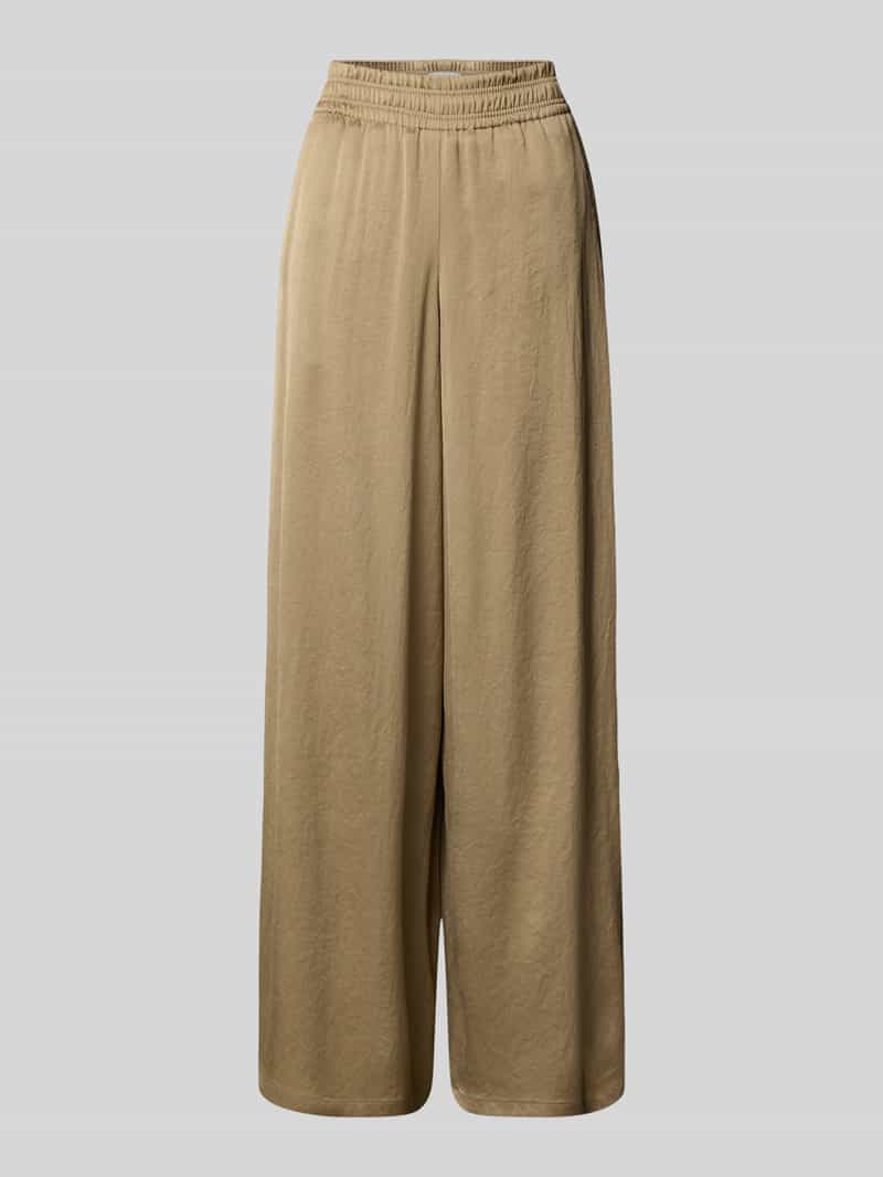 drykorn Broek met wijde pijpen en elastische band model 'CEILING'