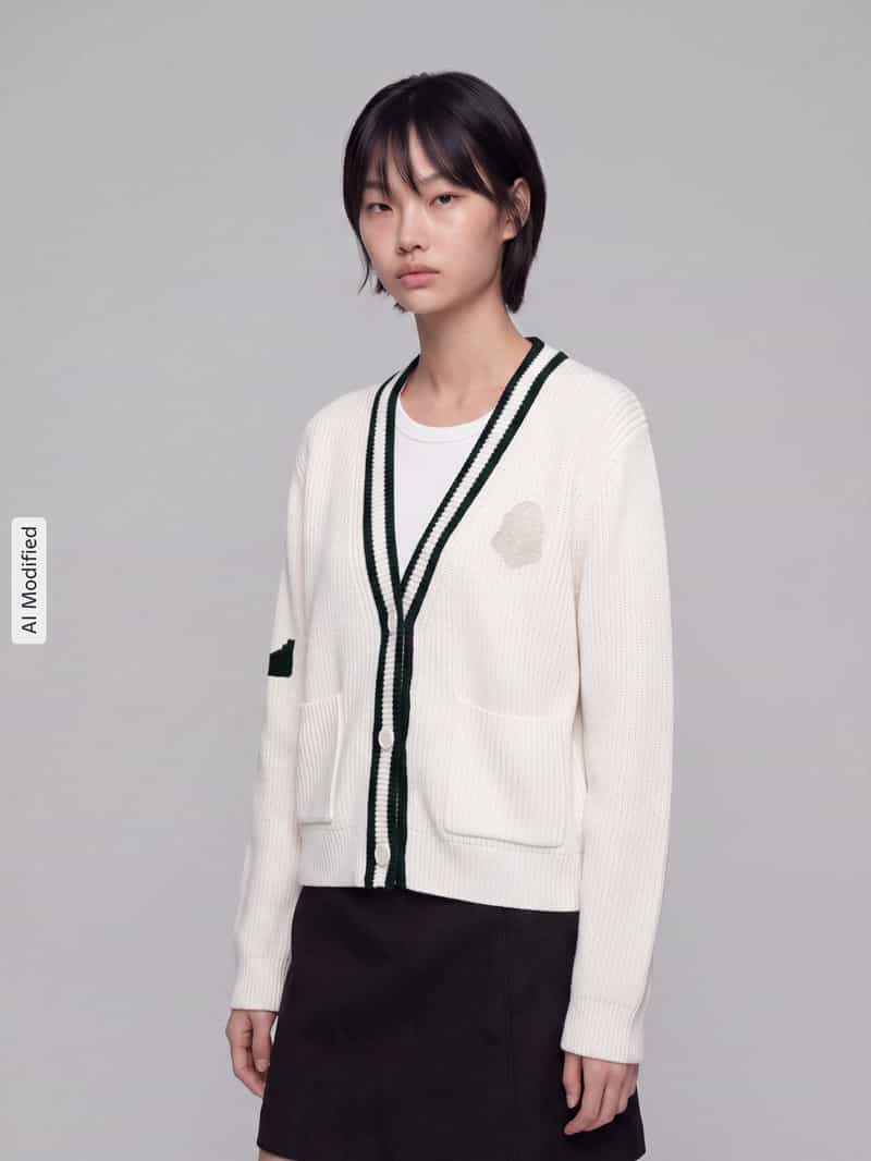 Lacoste Sport gebreid jack in relaxed fit met wol en lyocellmix