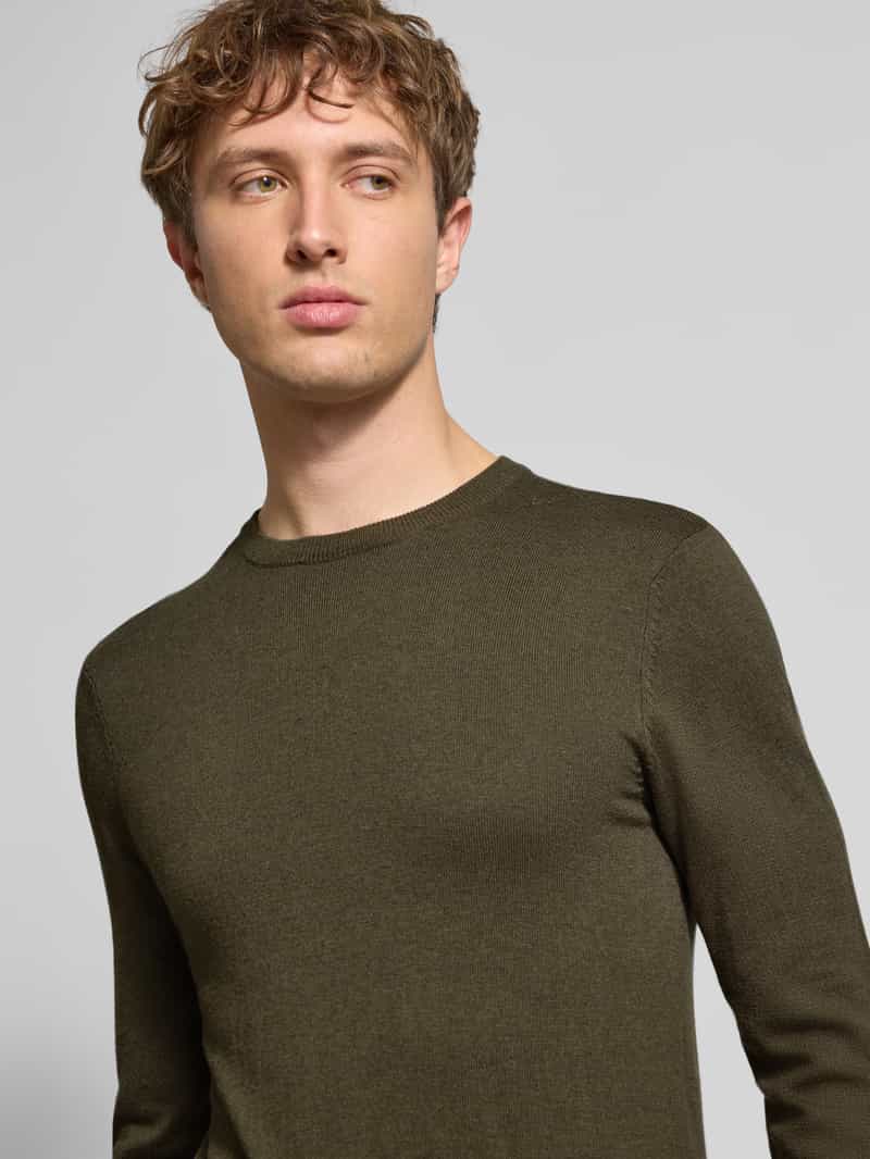 Blend Gebreide pullover met ronde hals model 'BAGGE'