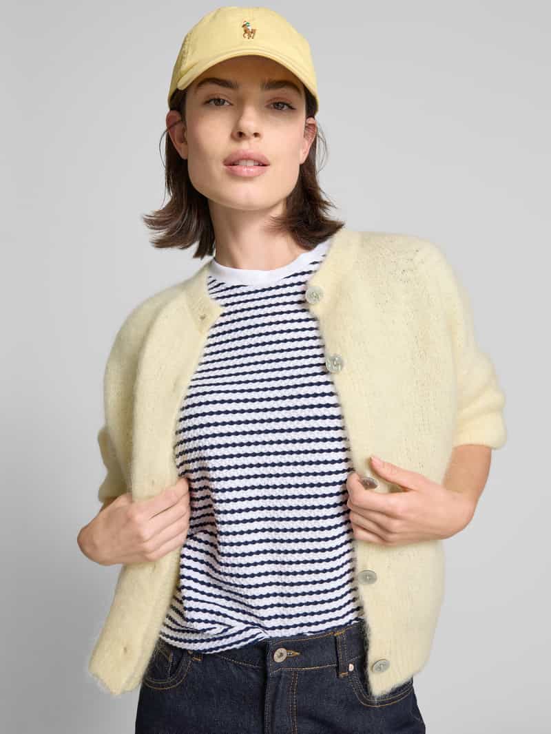 monari T-shirt met structuurmotief