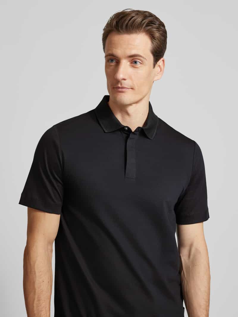 Boss Poloshirt met labeldetail