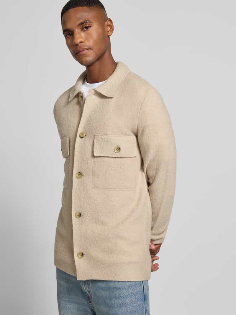 Selected Homme Regular fit overhemdjack van zuivere wol model 'NEALY'