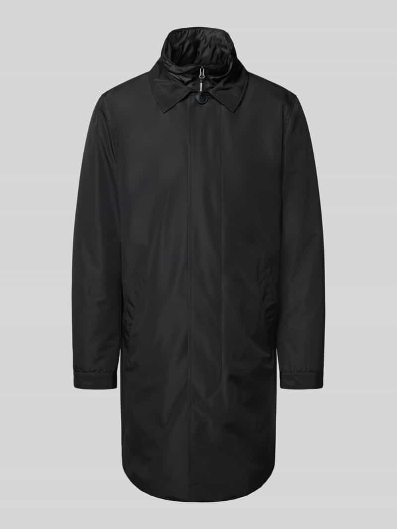 lindbergh Lange jas met opstaande kraag en steekzakken