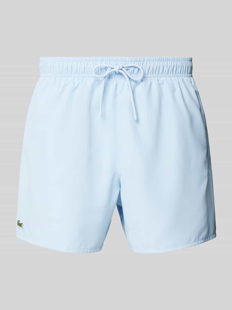 Lacoste Regular fit zwembroek met logobadge