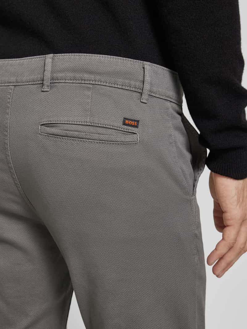Boss Orange Slim fit chino met steekzakken opzij