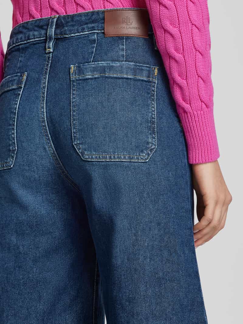 Lauren Ralph Lauren Wide leg jeans met verkort model 'SAIRA'