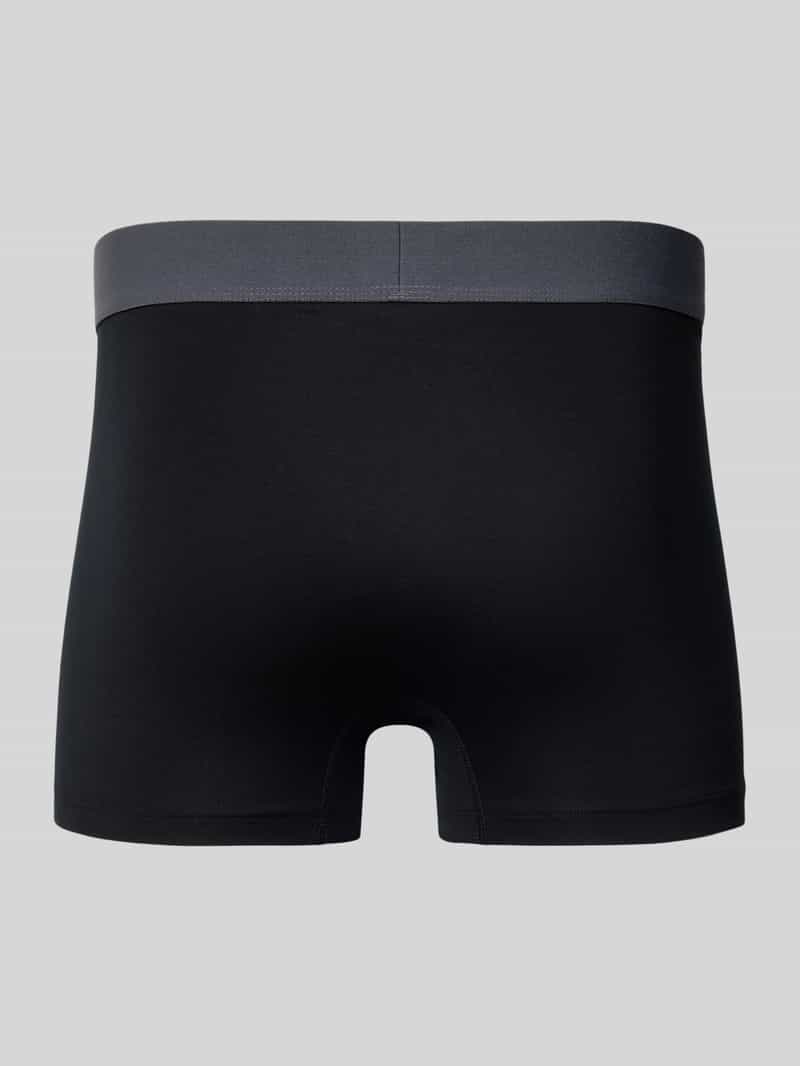 Schiesser Boxershort met elastische logoband in een set van 3 stuks zwart, foto 2