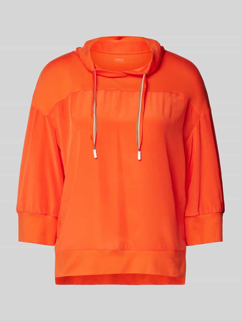 Marc Cain Regular fit shirt met lange mouwen van puur viscose model 'SPORTS'