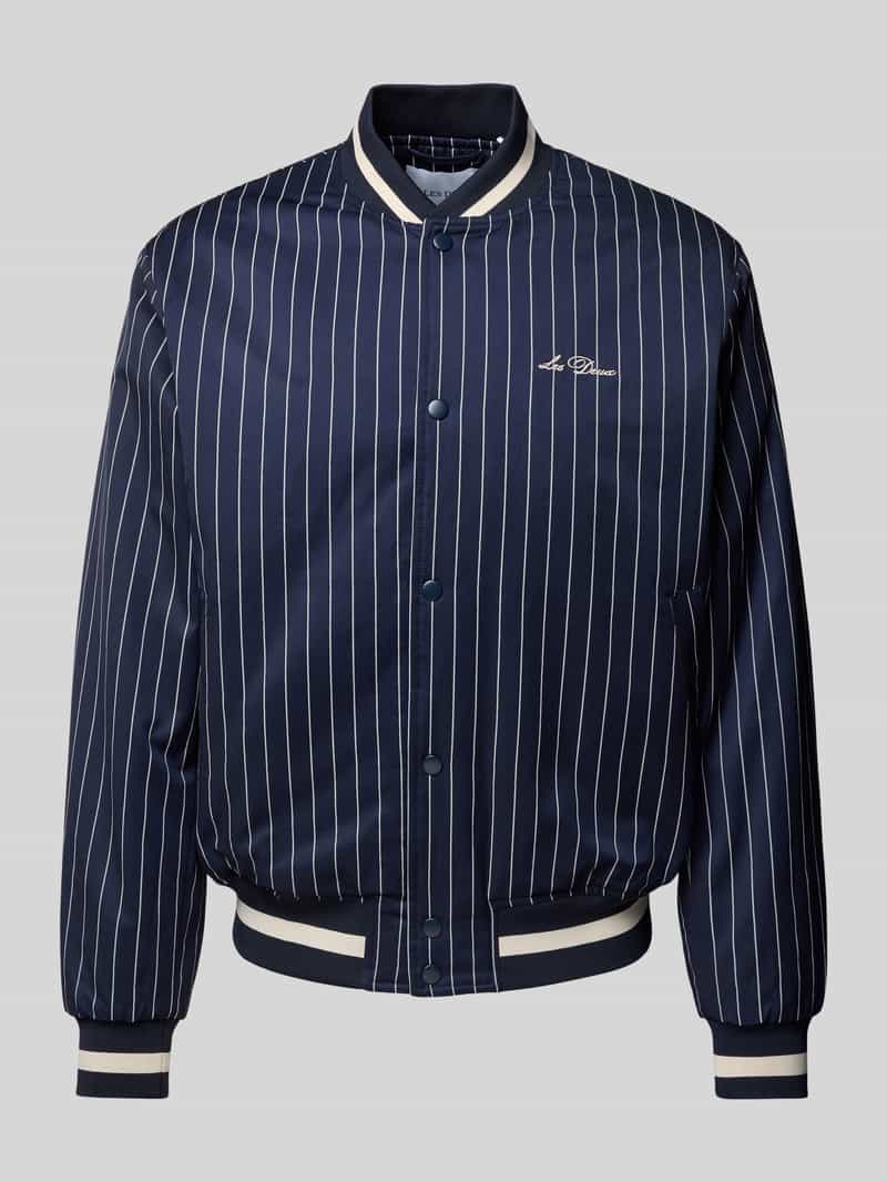 Les Deux Bomberjack met labelstitching model 'Tech Varsity'