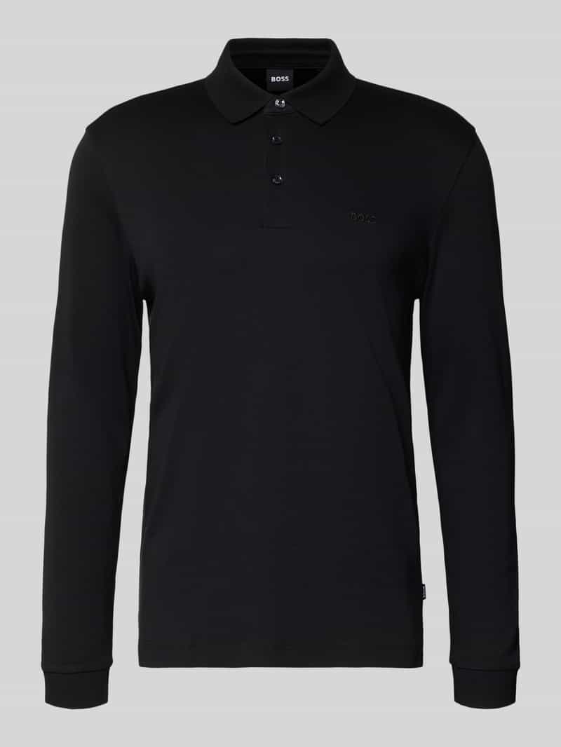 Poloshirt met labelopschrift