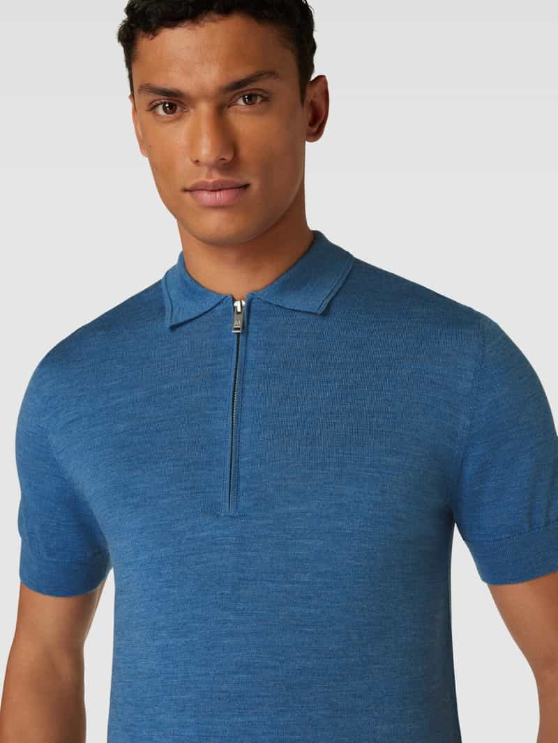 Matinique Poloshirt in gemêleerde look