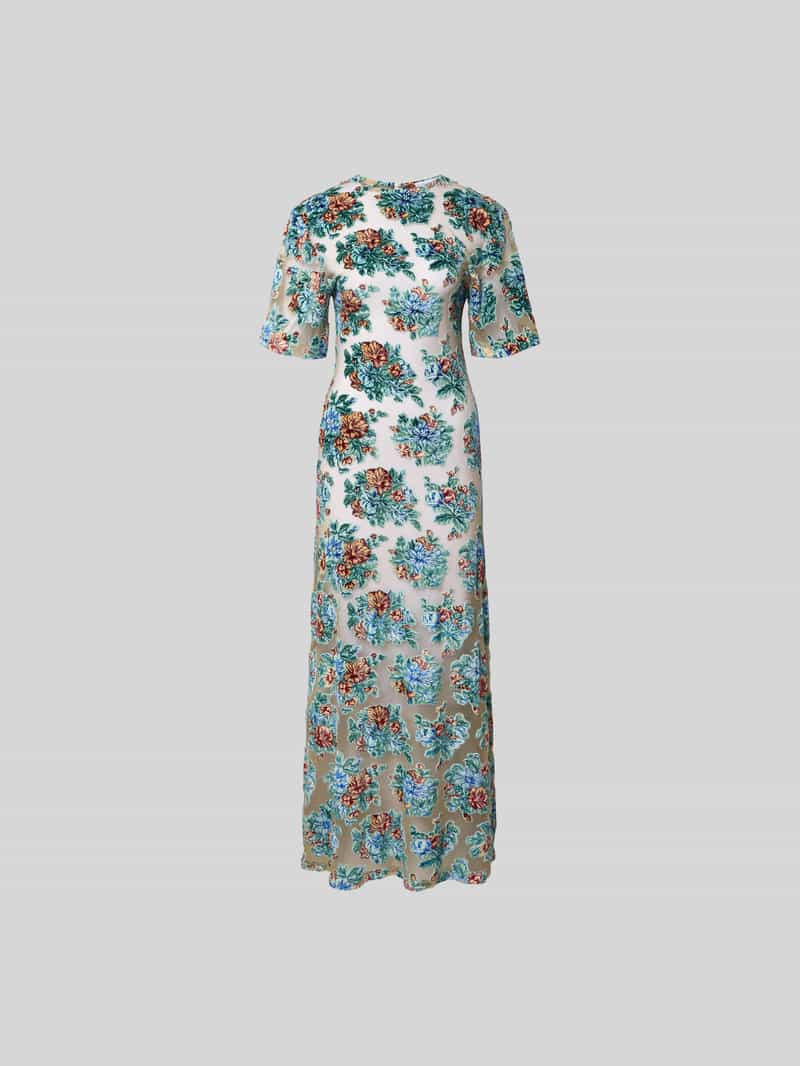 Maxi-jurk met ronde hals