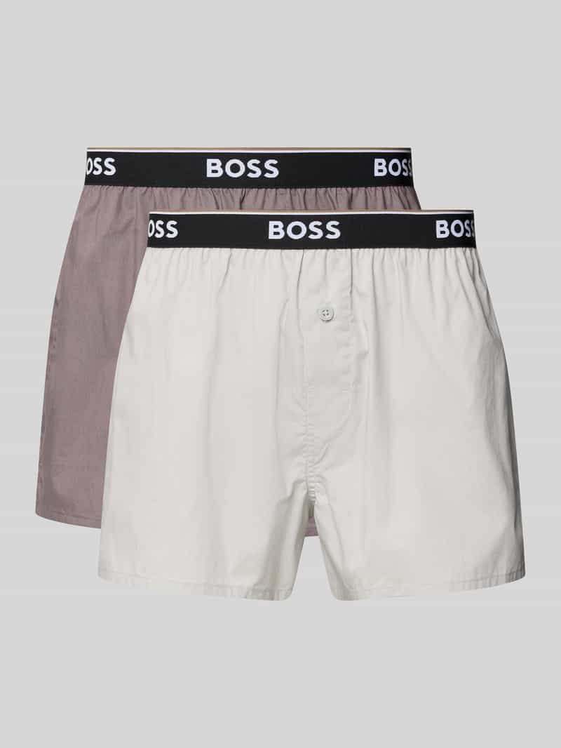 regular fit boxershort van puur katoen in set van 2 model '2P BOXER'