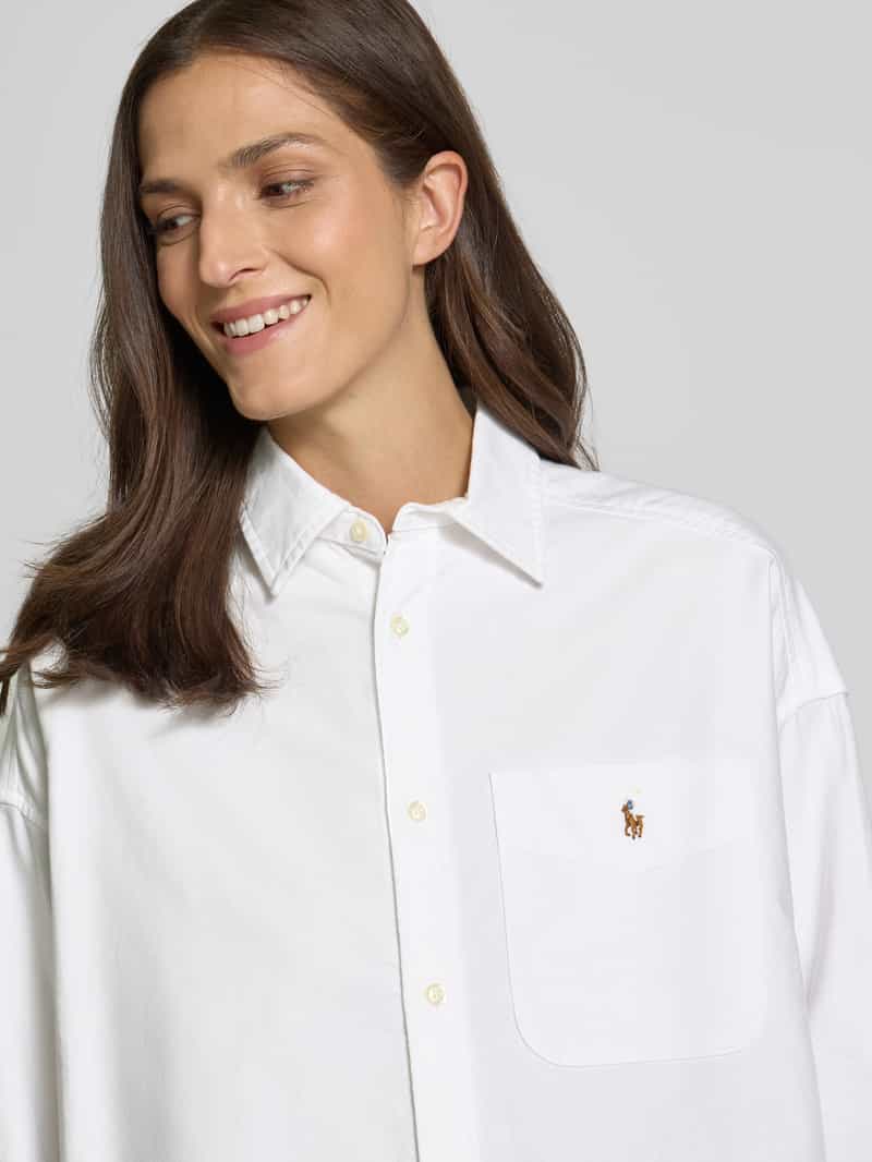 Polo Ralph Lauren Regular fit overhemdblouse met logostitching