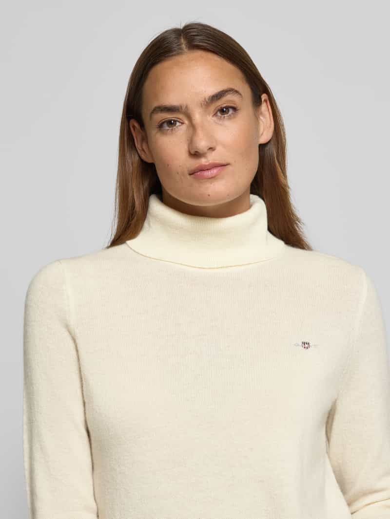 Gant Regular fit coltrui van wolmix model 'Extrafine'