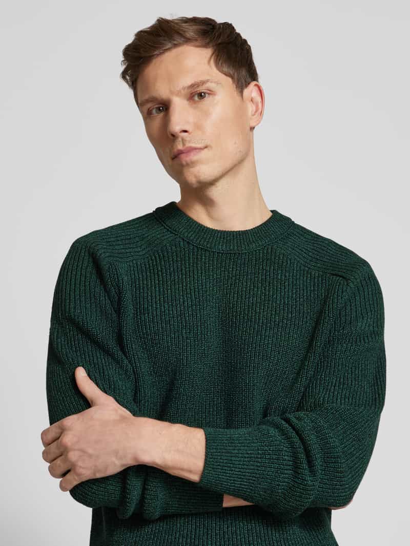 Boss Orange Gebreide pullover met ronde hals model 'Alamaka'