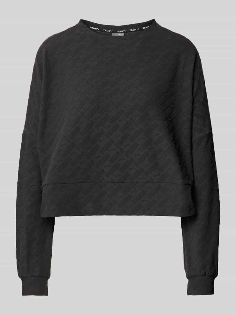 PUMA PERFORMANCE Kort sweatshirt met structuurmotief