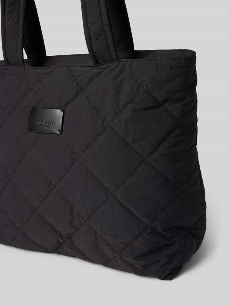 Seidenfelt Shopper met doorgestikte naden model 'Hetta'