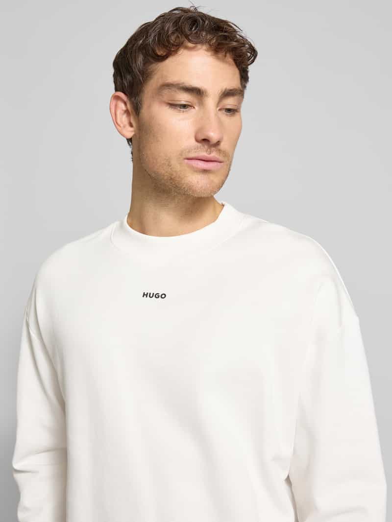 HUGO Sweatshirt met labeldetail model 'Dapocrew'
