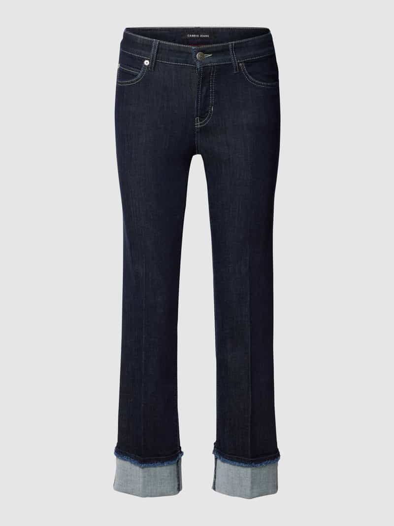 CAMBIO Straight fit jeans met studs, model 'PARIS'