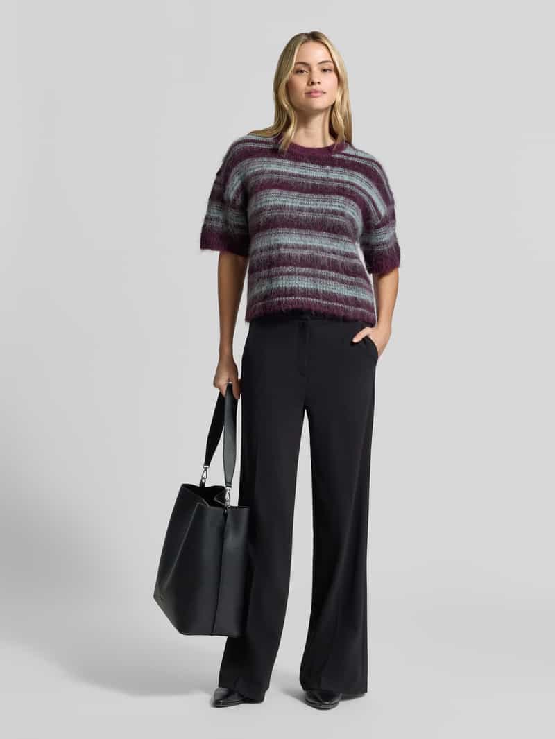 MSCH Copenhagen Regular fit knitwear pullover van wolmix model 'Lycie' helder paars, foto 5