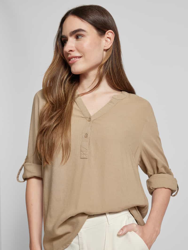 Kaffe Blouse met korte knoopsluiting model 'milia'