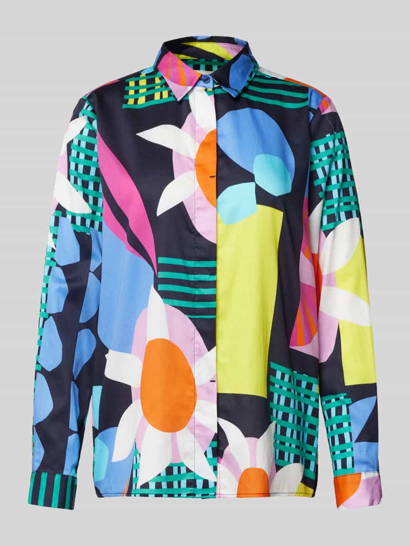milano italy Overhemdblouse met blinde knoopsluiting