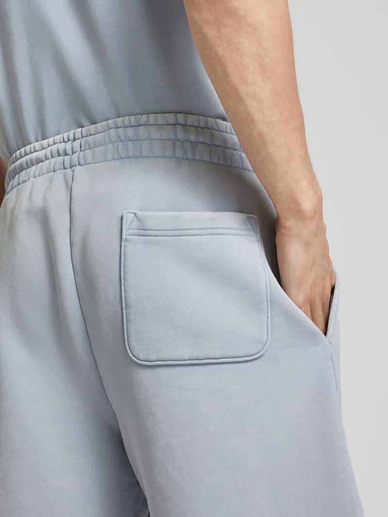 HUGO Regular fit sweatshorts met labelprint model 'Dupaly'