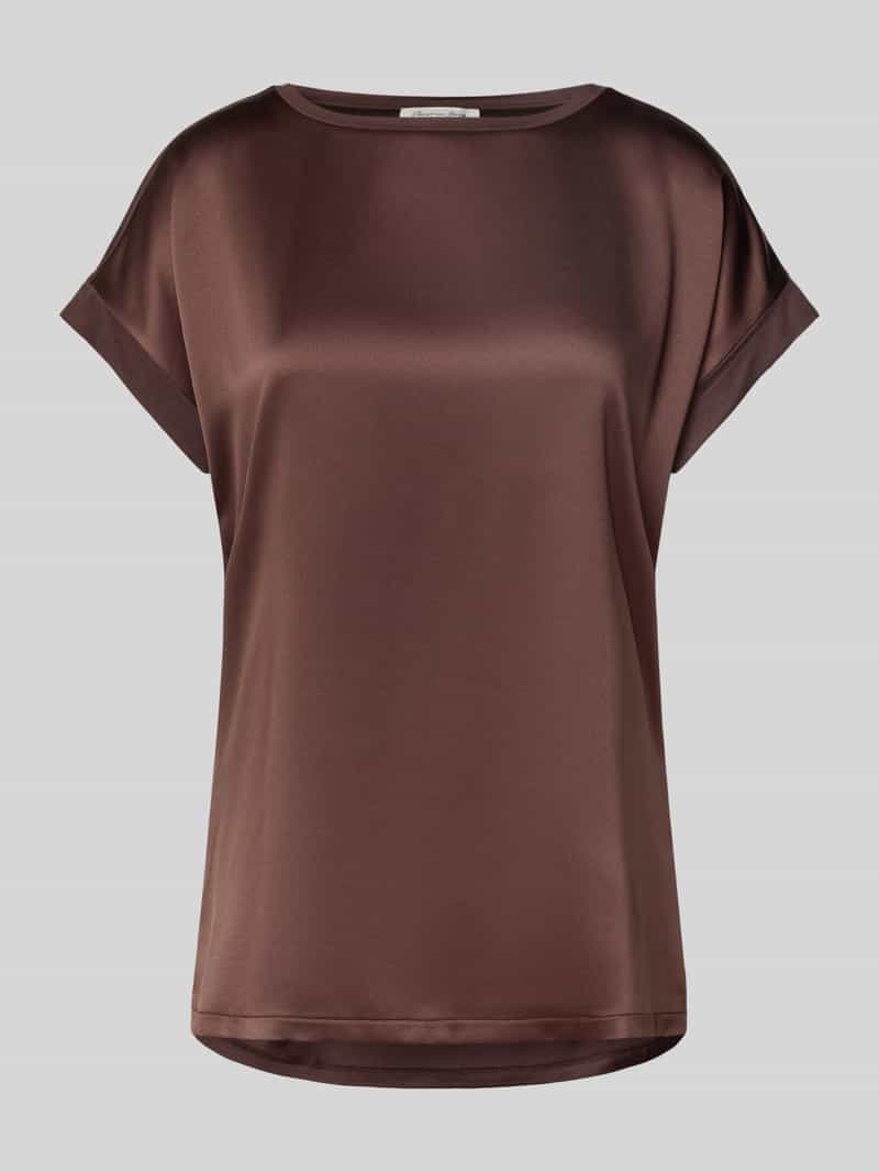 Christian Berg Woman T-shirt met geribde ronde hals