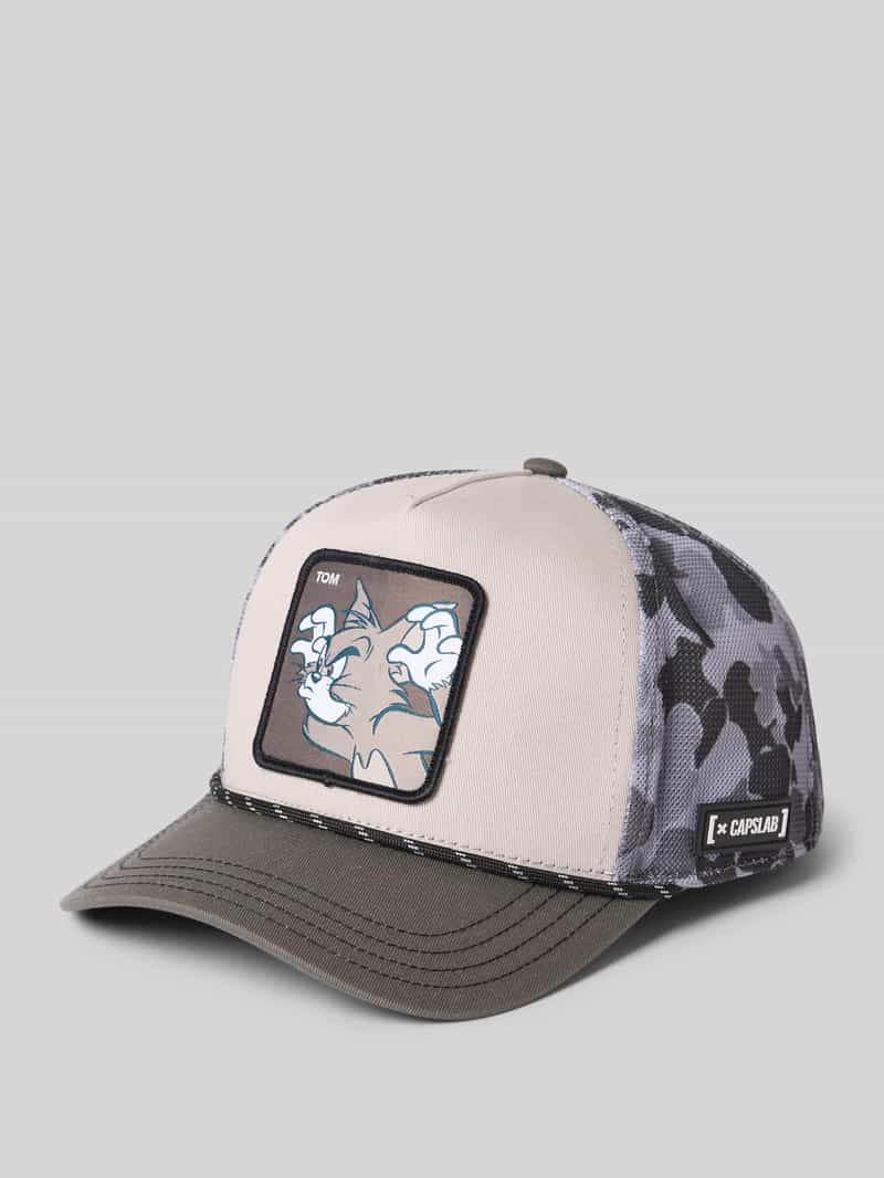 Capslab Baseballpet met motiefstitching