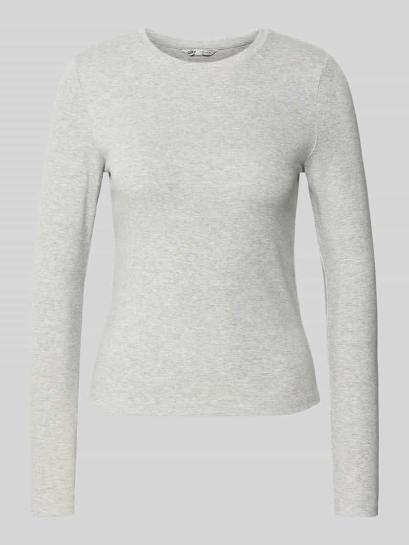Only Slim fit shirt met lange mouwen van katoenmix model 'RILEY'