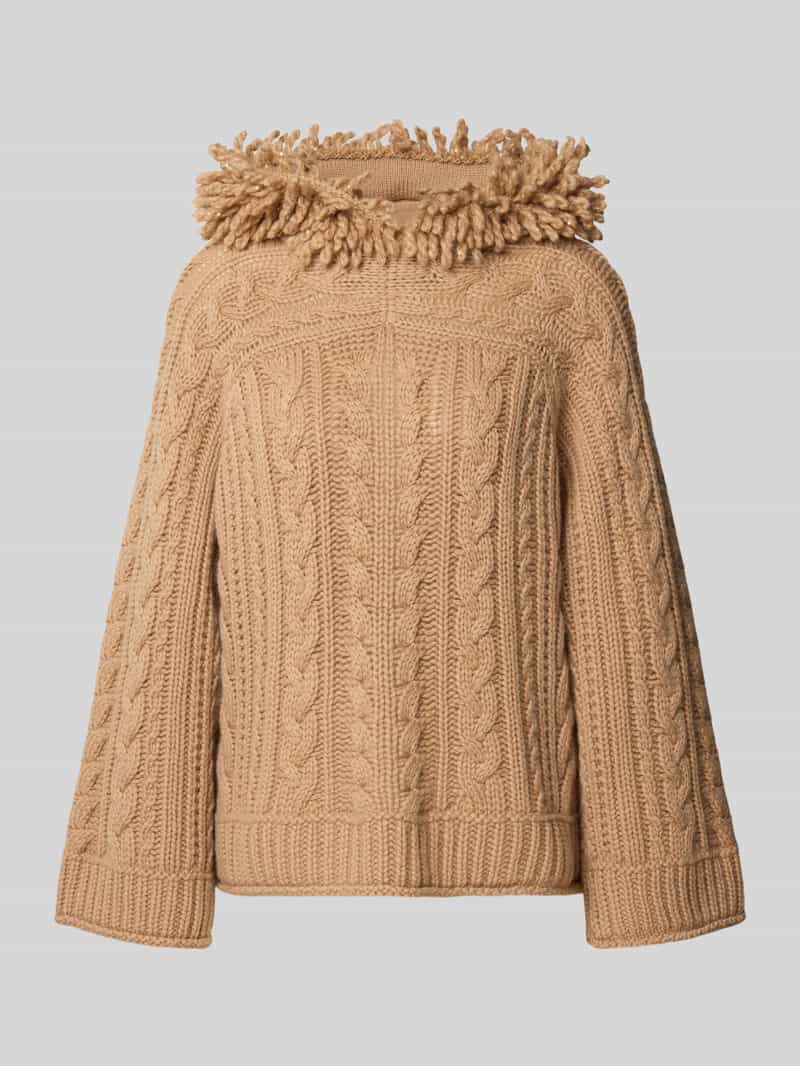 Marc Cain Wollen pullover met kabelpatroon