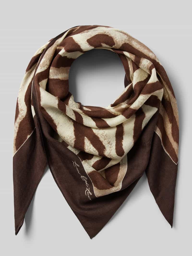 Lauren Ralph Lauren Sjaal van een mix van wol en zijde model 'ZEBRA'