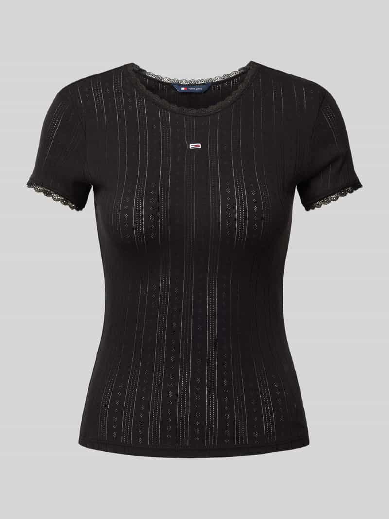 Tommy Jeans T-shirt met labelstitching