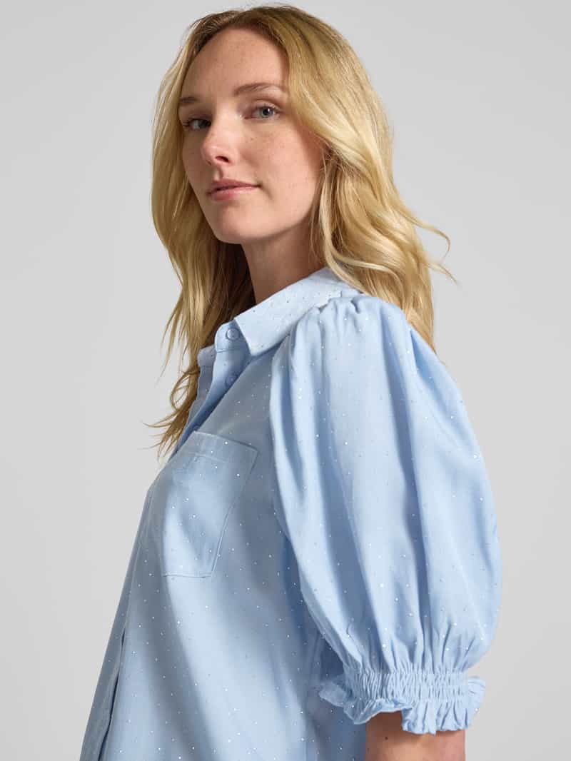 Ichi Regular fit overhemdblouse van viscosemix model 'PIPER'