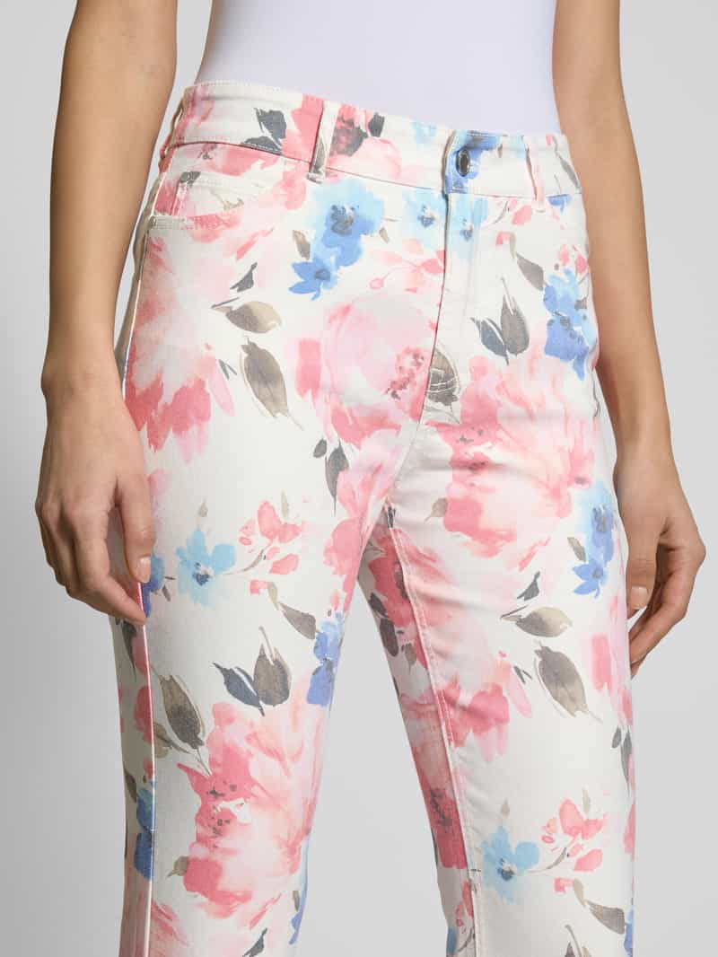 Christian Berg Woman Slim fit broek met verkort model