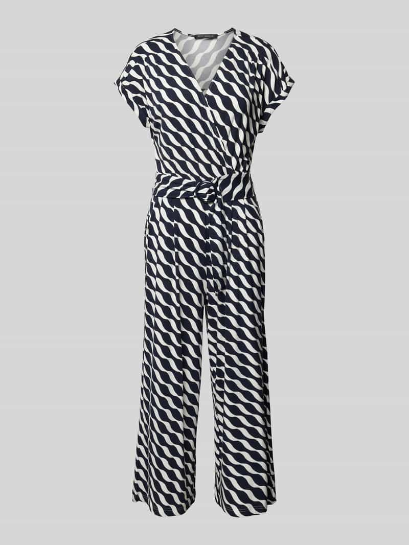 Betty Barclay Jumpsuit met all-over motief en riem