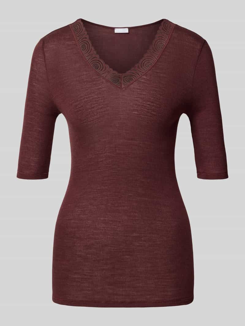 Hanro Shirt met 1 2-mouwen