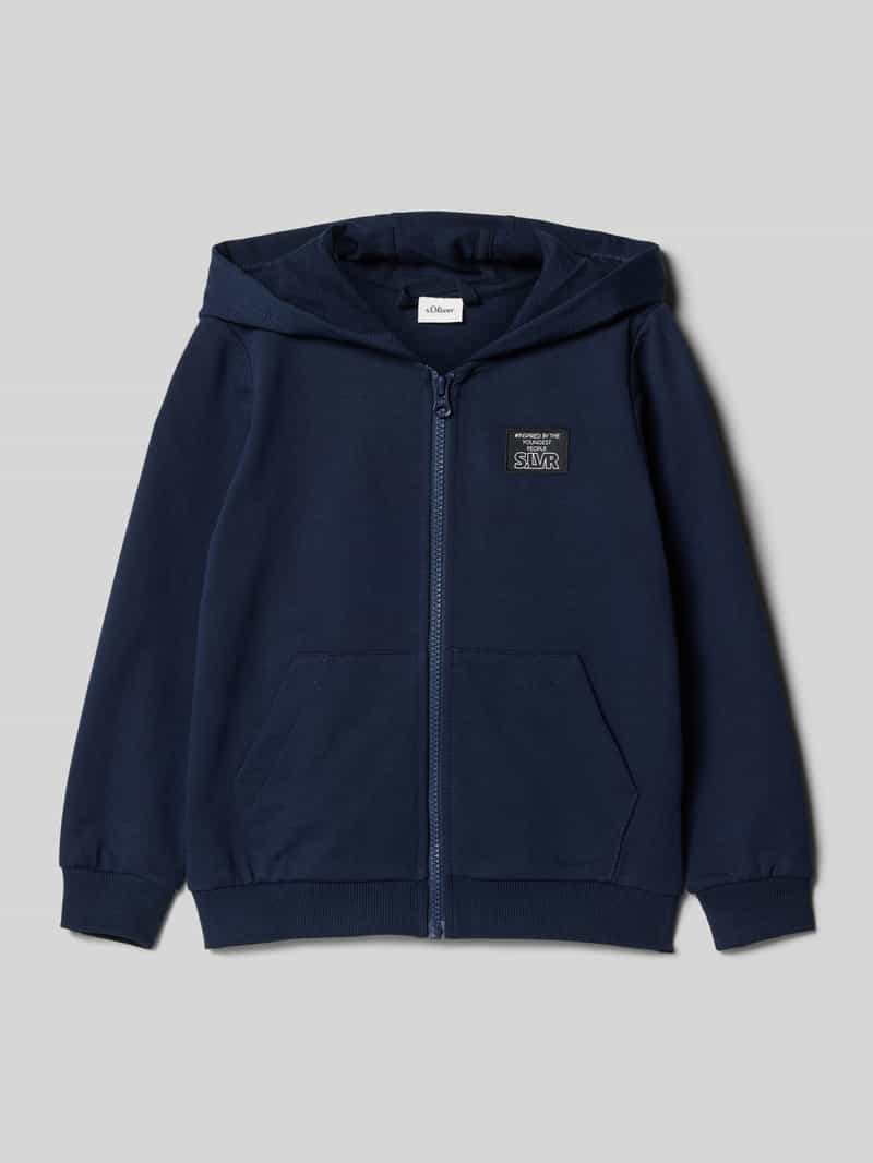s.Oliver RED LABEL Regular fit sweatjack van katoenmix