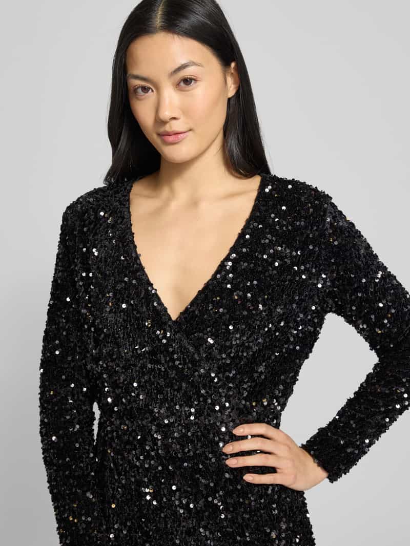 Vila Midi-jurk met V-hals model 'FAITH'